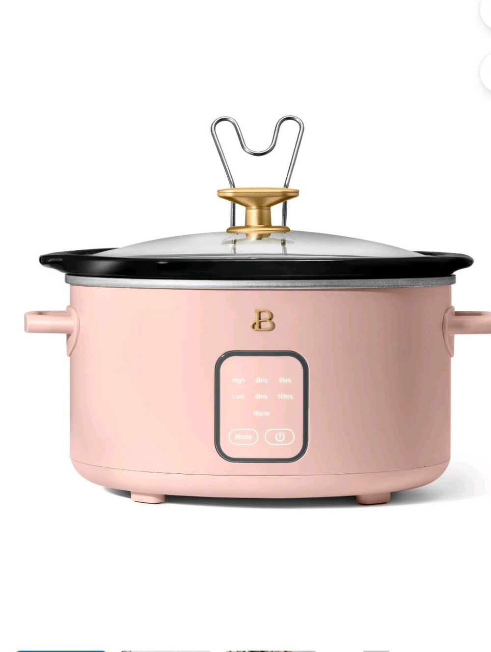 NEW Beautiful by Drew Barrymore 4-Qt Programmable Slow Cooker – ROSE